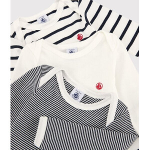 Petit Bateau Langarmbody Bio 3er Set Maritim