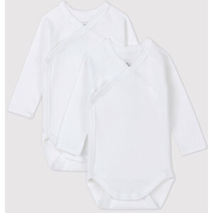 Petit Bateau Wickelbody Langarm Bio 2er Set