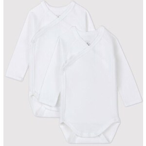 Petit Bateau Wickelbody Langarm Bio 2er Set