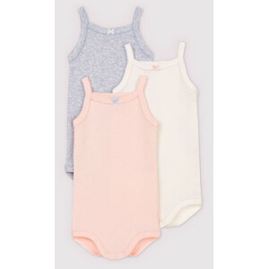 Petit Bateau Body ohne Ärmel 3er Set...