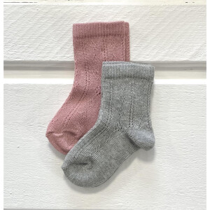 Minymo Socken 2er Pack Pointelle