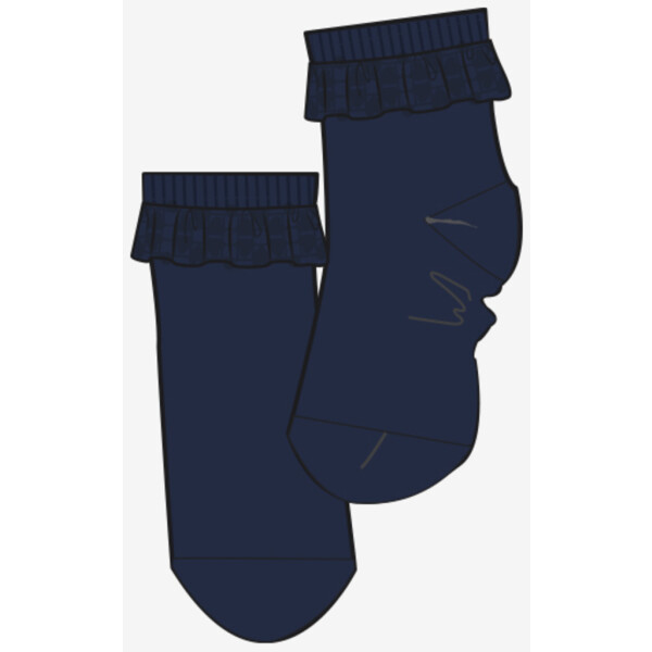 Minymo Socken mit Spitzenkante