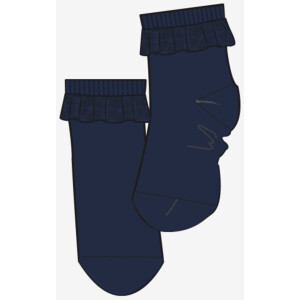 Minymo Socken mit Spitzenkante