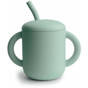 Mushie Trinkbecher mit Strohhalm