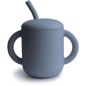 Mushie Trinkbecher mit Strohhalm