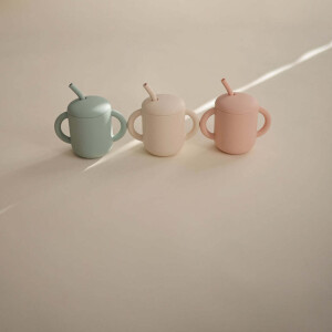 Mushie Trinkbecher mit Strohhalm