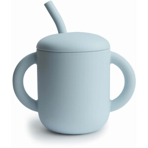 Mushie Trinkbecher mit Strohhalm