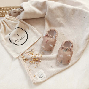 Cosyroots Krabbelschuhe Recycelt Natural Dinos