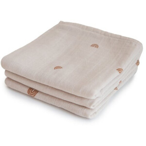 Mushie Musselin-Spucktücher 3er-Set