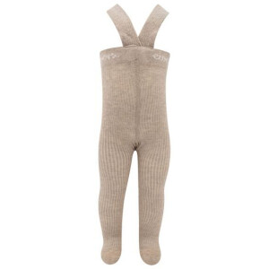 Ewers Strumpfhose Rippe mit Trägern Bio