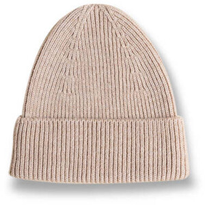 hvid Beanie Fonzie Newborn Merinowolle