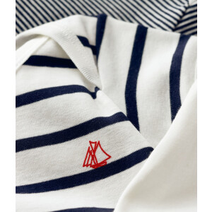 Petit Bateau Kurzarmbody 3er Set Maritim Biobaumwolle