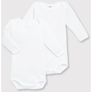 Petit Bateau Langarmbody 2er Set Biobaumwolle