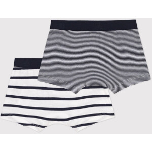 Petit Bateau Boxershorts 2er Set Maritim Biobaumwolle