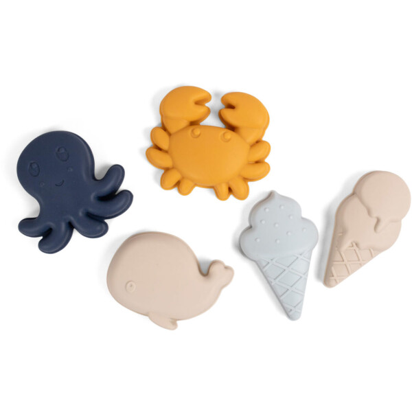 Filibabba Silikon-Sandförmchen 5er-Set