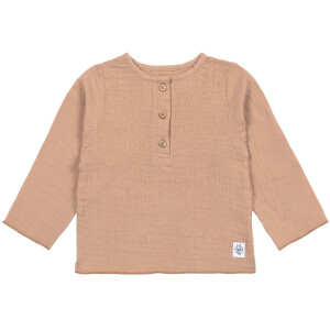 Lässig Langarmshirt aus Bio-Musselin