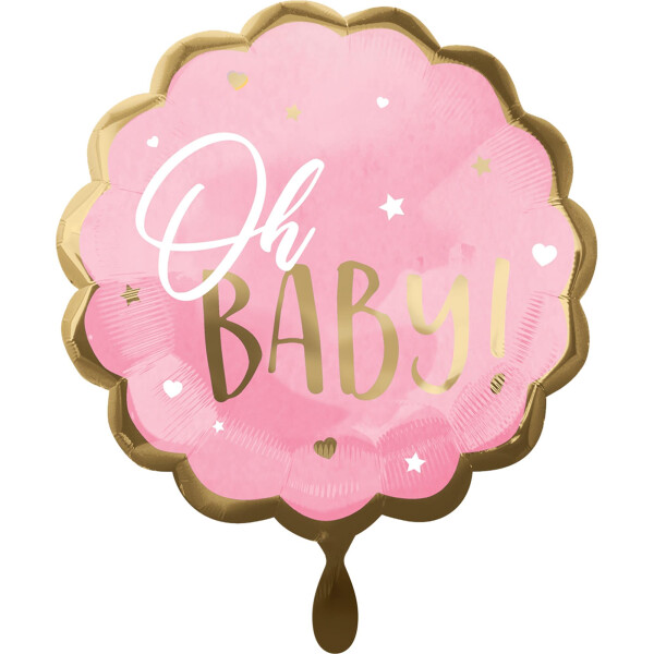 Anagram Ballon XXL Pink Baby Girl