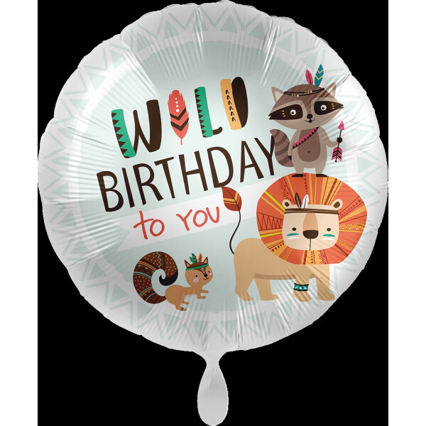Premioloon Ballon Geburtstag "Wild Birthday to you"