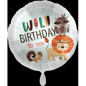 Premioloon Ballon Geburtstag "Wild Birthday to...
