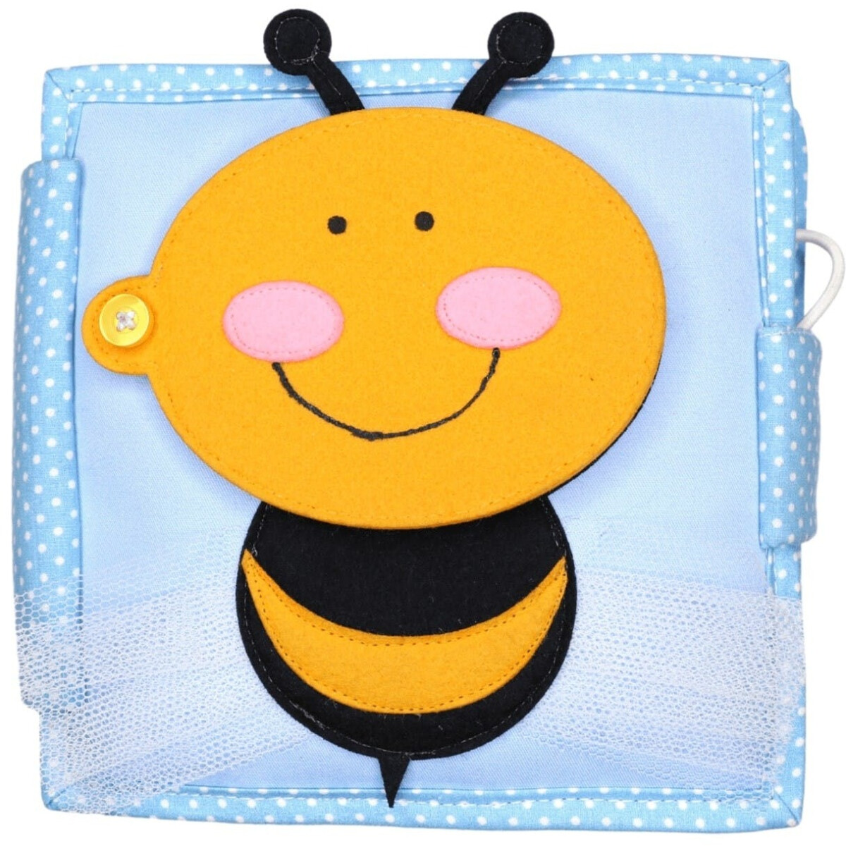 hahaland Busy Board Montessori Libro Interattivo 1 Anno - Quiet Book Sensoriale Educativo - Giochi Montessori 1 2 3 Anni Tavolo Pannello di Feltro attività Valigetta Didattici Regalo Bimbo