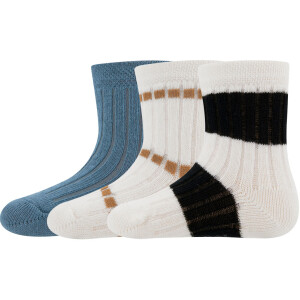 Ewers Socken 3er Set Rippe/Ringel
