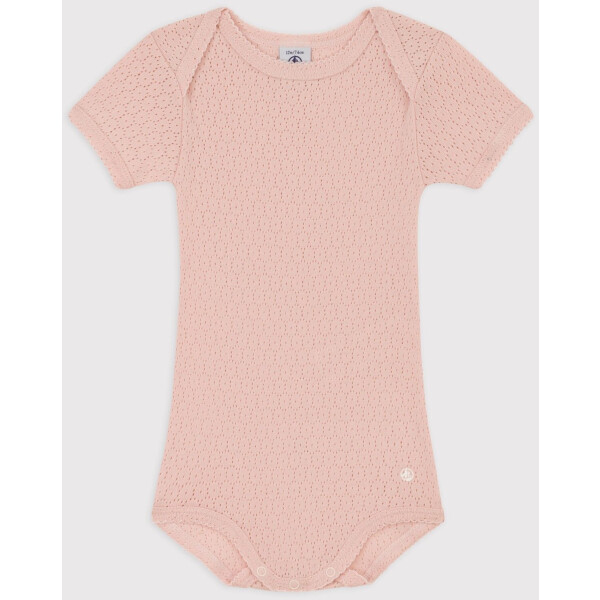 Petit Bateau Kurzarmbody Ajour-Strick Biobaumwolle
