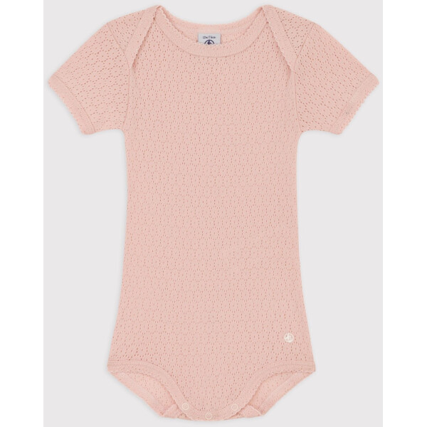 Petit Bateau Kurzarmbody Ajour-Strick Biobaumwolle