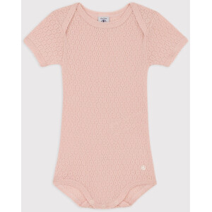 Petit Bateau Kurzarmbody Ajour-Strick Biobaumwolle