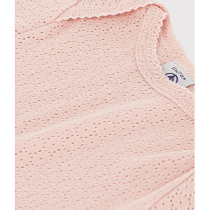 Petit Bateau Kurzarmbody Ajour-Strick Biobaumwolle