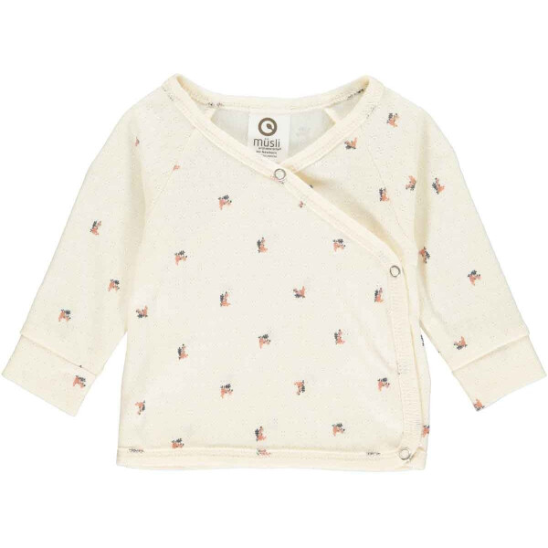 Müsli by green cotton Wickelshirt Pointelle Blumen
