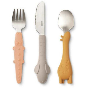 Liewood Besteckset mit Silikongriff Tove Safari