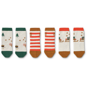 Liewood Silas Baumwollsocken 3er Pack Holiday