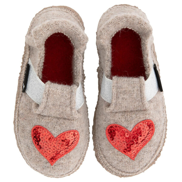 Nanga Hausschuhe Bio-Wolle I Heart U