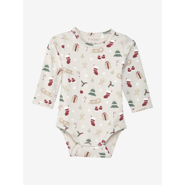 Fixoni Langarmbody Weihnachten Bio