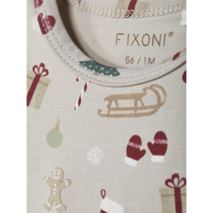 Fixoni Langarmbody Weihnachten Bio