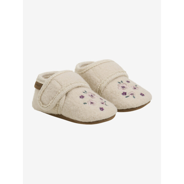 En Fant Hausschuhe Wolle Blumen