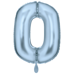 Amscan Zahlen-Ballon Silk Lustre Blue