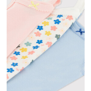 Petit Bateau Body ohne Ärmel 3er Set Blümchen