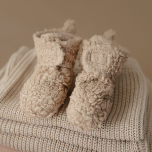 Mushie Cozy Baby Booties