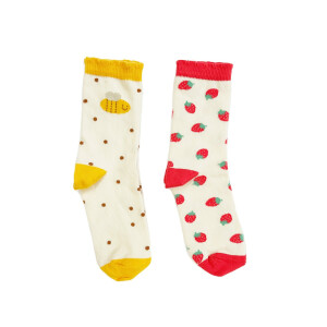 Rockahula Socken Strawberry Bee 2er Set