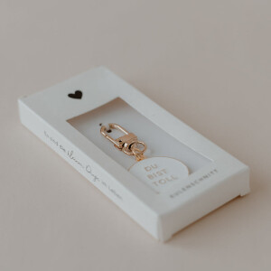 Eulenschnitt Schlüsselanhänger Du bist toll