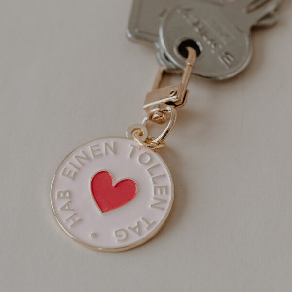 Eulenschnitt Schlüsselanhänger Hab einen tollen Tag