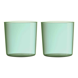 Design Letters Farbiges Eco Trinkglas 2er Set