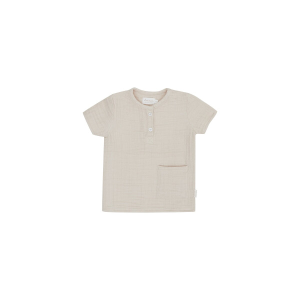 Leevje T-Shirt aus Musselin mit Tasche