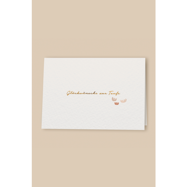 Leevje Klappkarte "Glückwünsche zur Taufe" mit Umschlag