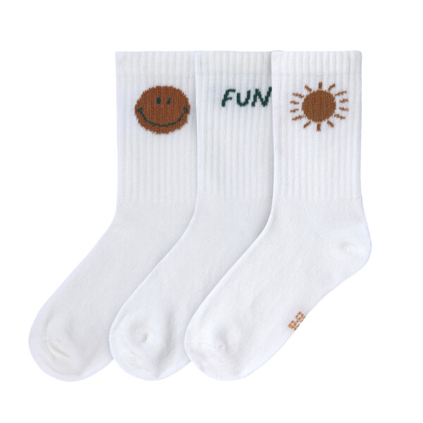 Lässig Tennissocken Kinder 3er-Set - Little Gang Fun