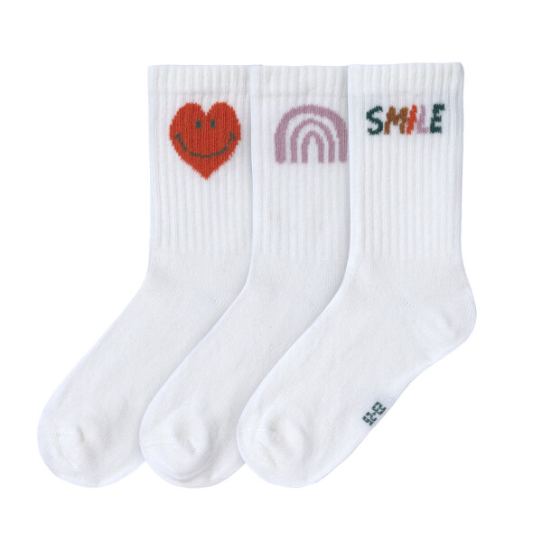 Lässig Tennissocken Kinder 3er-Set - Little Gang Smile