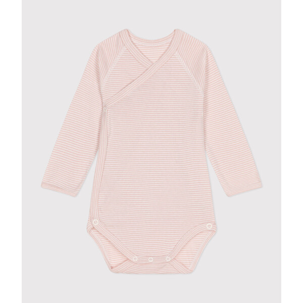 Petit Bateau Wickelbody Langarm Streifen