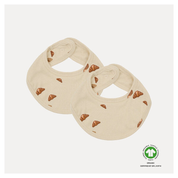 VAC VAC Studio Lätzen 2er Set Croissant Bio