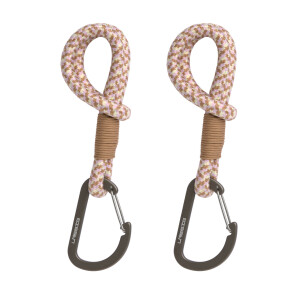 Lässig Kinderwagenhaken recycelt 2er Set - Karabiner